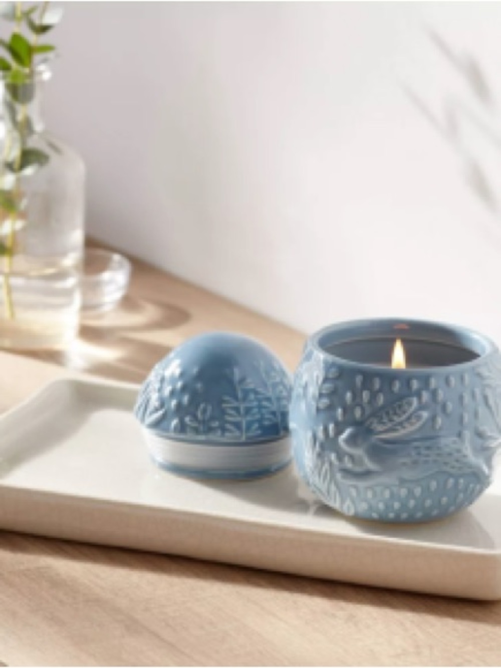 Target threshold easter egg candle blue